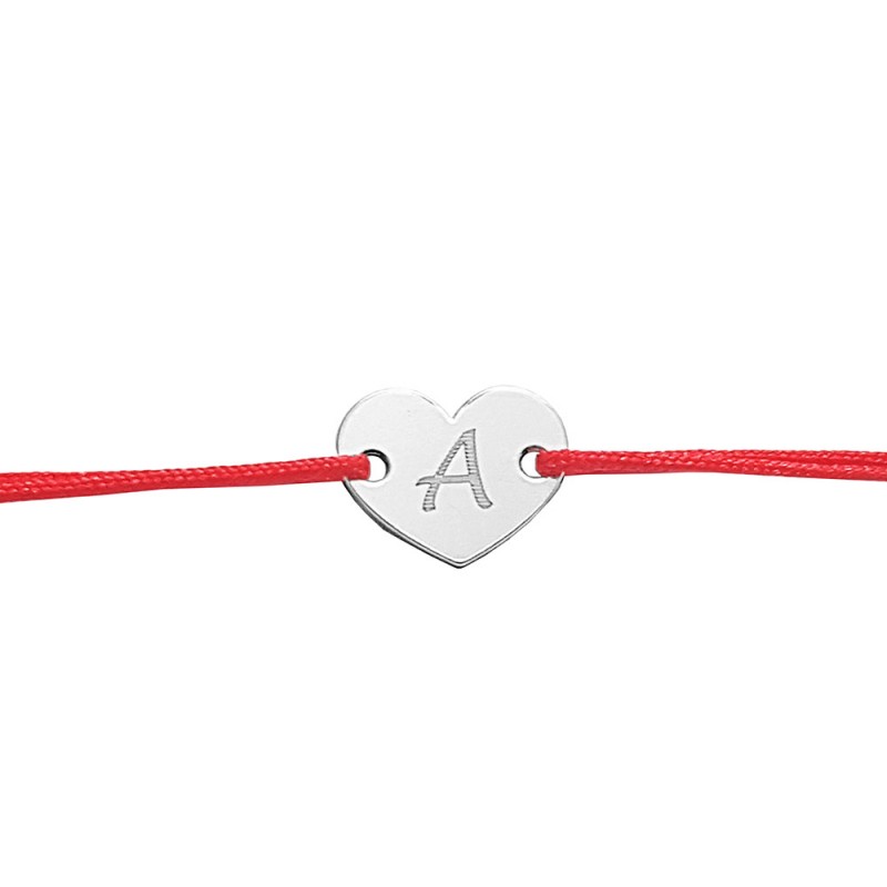 Bratara personalizata cu inimioara argint 