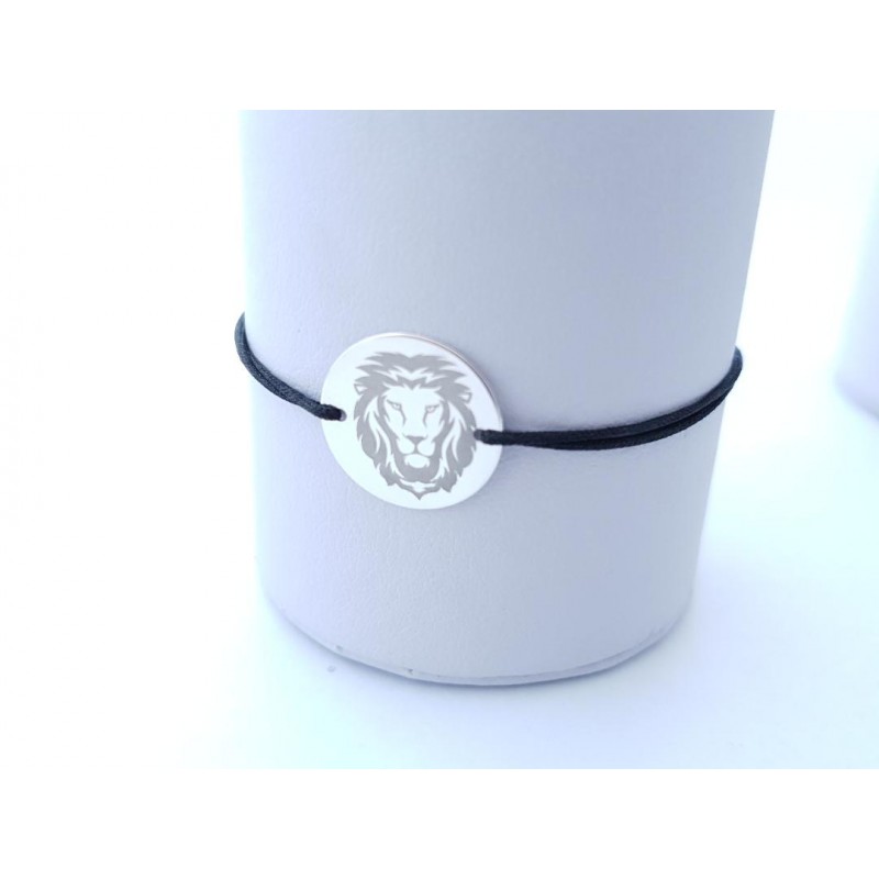 Bratara personalizata cu banut de argint de 14mm