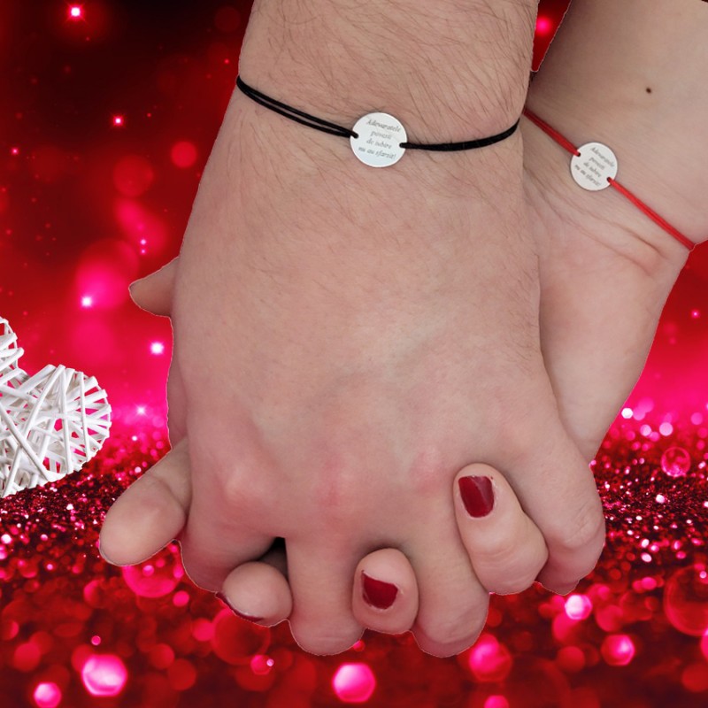 Set bratari personalizate cu banut argint 