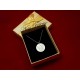 Lantisor personalizat pandantiv rotund din argint