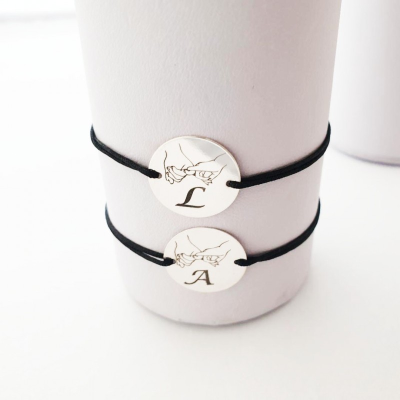 Set bratari personalizate banut argint