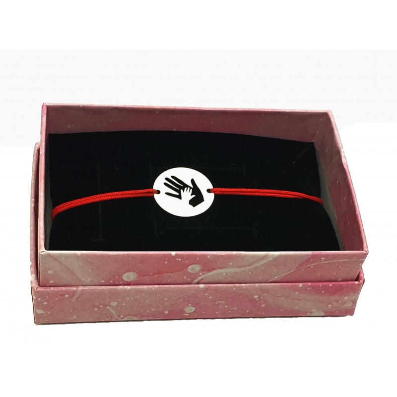 Bratara personalizata manute din argint