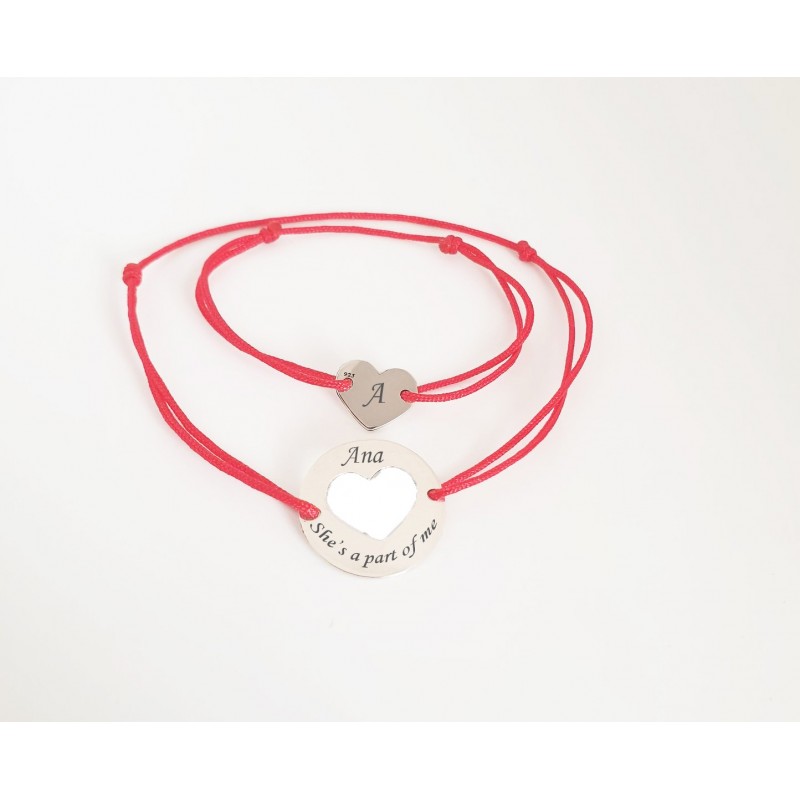 Set mami si bebe cu inimioara decupata